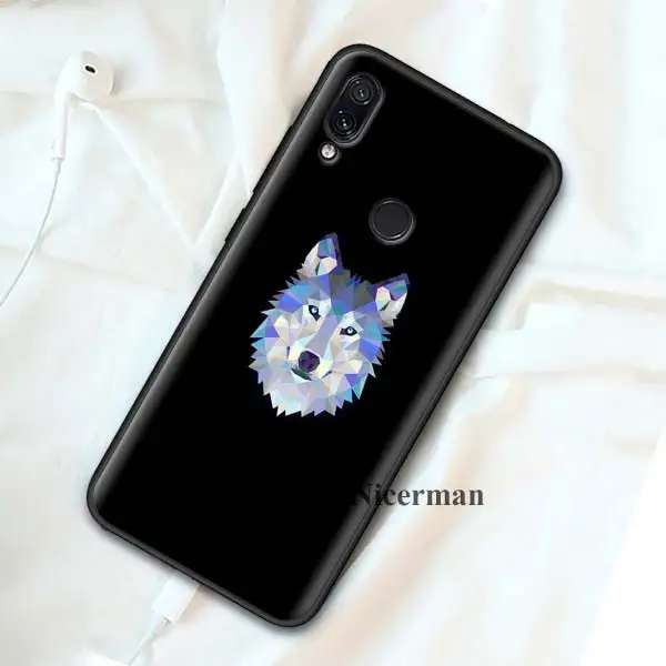 B09 Силиконовый чехол с бантом чехол для Redmi 8A 7 7A 6 6A 5 4X K20 Plus Pro S2 Y3 GO Примечание фотоаппаратов моментальной печати 8 7 7S 6 5 4X4 5+ волк на снежную погоду - Цвет: B09