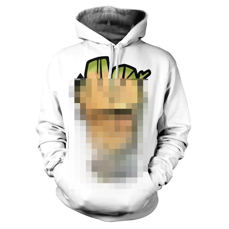 

Hoodies Sweatshirts 3D Printed casual Streetwear white Hooded