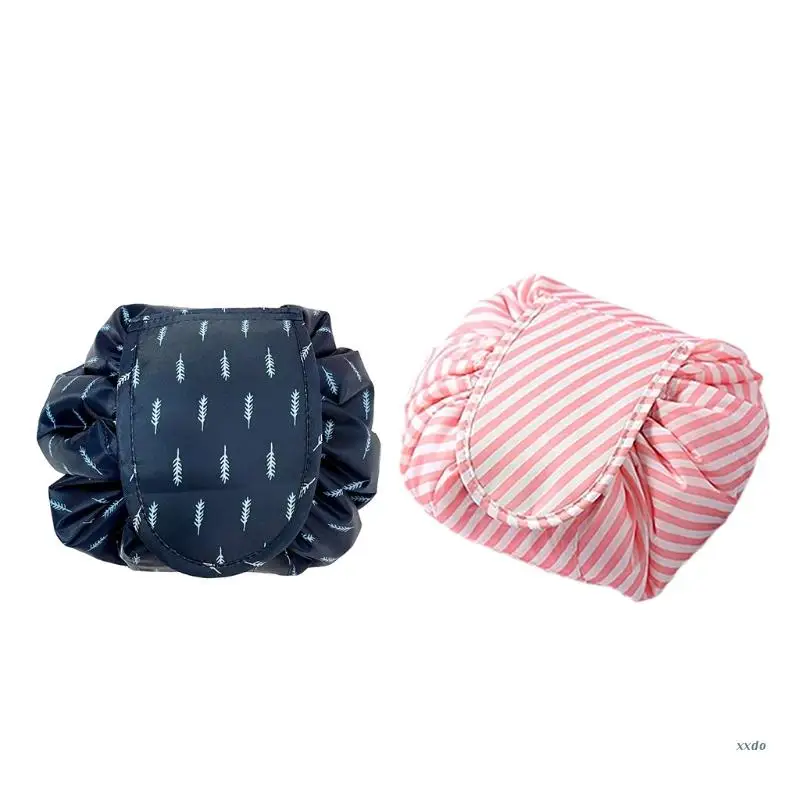 

Women Portable Travel Cosmetic Makeup Bag Toiletry Case Drawstring Storage Pouch Organizer