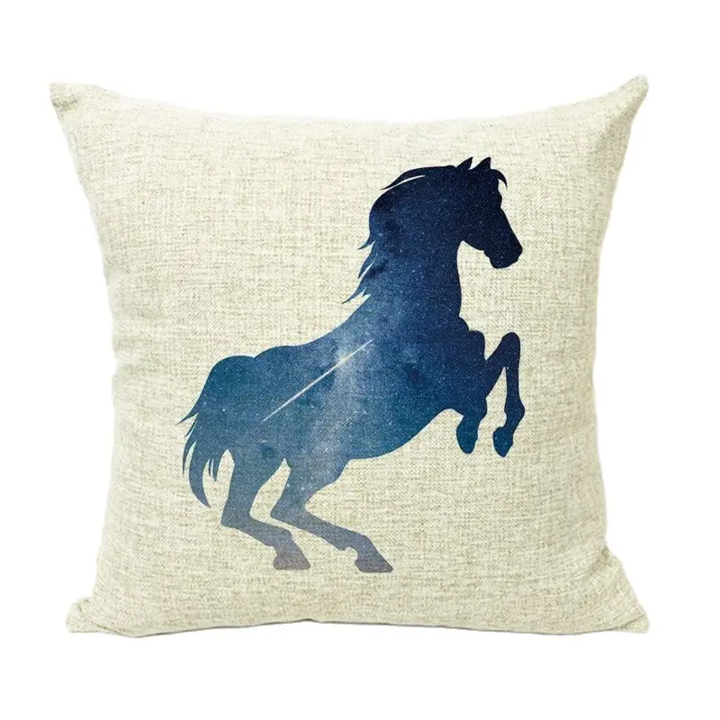 Наволочка для подушки крепкая и красивая лошадь неба красочное животное мечты