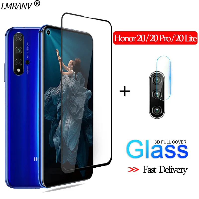 2-в-1 Камера стекло на хуавей хонор 20 стекло Honor 20 Pro 3D ззащитное стекло huawei-y6- стекло Экран протектор стекло honor 20lite ззащитное стекло хонор 20 про стекло honor 20 pro glass - Цвет: 2-in-1 TemperedGlass