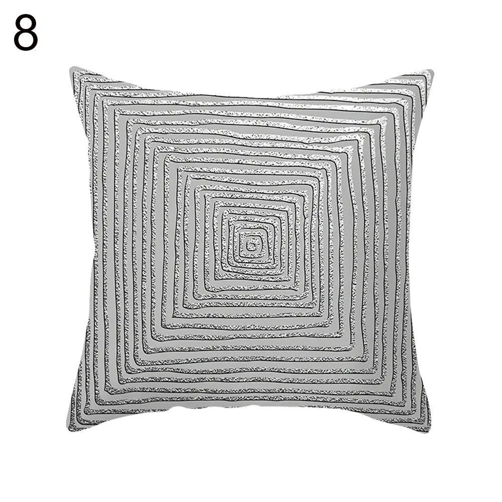 

Декоративная подушка 45х45, полиэстер/хлопок, абстрактный геометрический принт