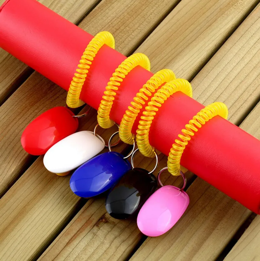 Портативный тренировочный кликер для домашних животных собак кошек птиц лошадей