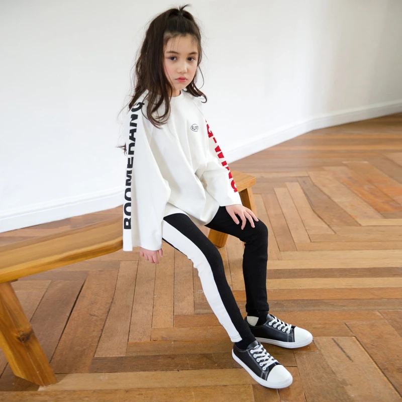 Комплекты для девочек осенние детские костюмы подростков модная детская одежда