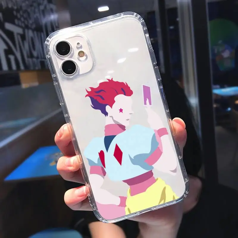 

Hisoka Anime Hunter X hunter Phone Case Transparent for iPhone 11 12 mini pro XS MAX 8 7 6 6S Plus X 5S SE 2020 XR