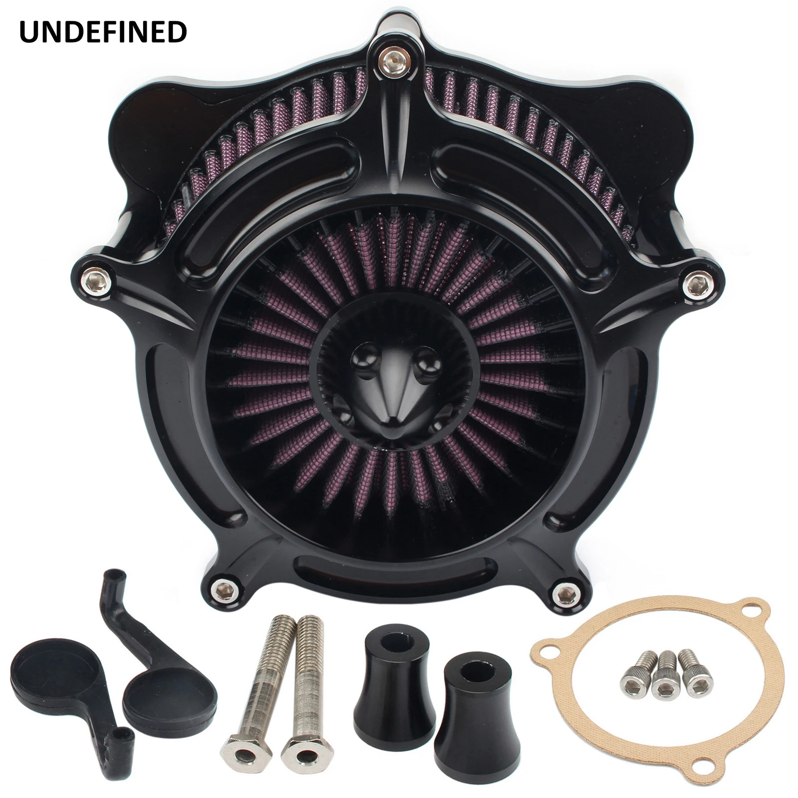 Контрастных турбин шип воздушный фильтр система очистки воздуха мотоцикла для