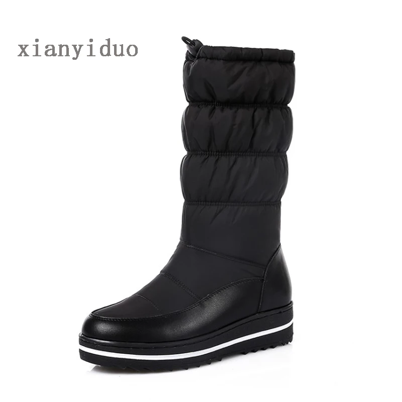 Xianyiduo/2019 г. Зимняя женская обувь для взрослых короткие плюшевые белые зимние