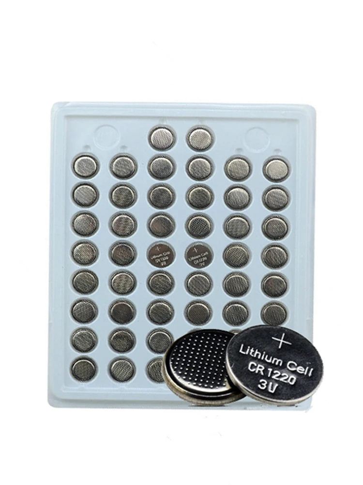 Горячая Распродажа 100 шт. 100% Новые CR1220 3 в литиевые батарейки батарея монетного