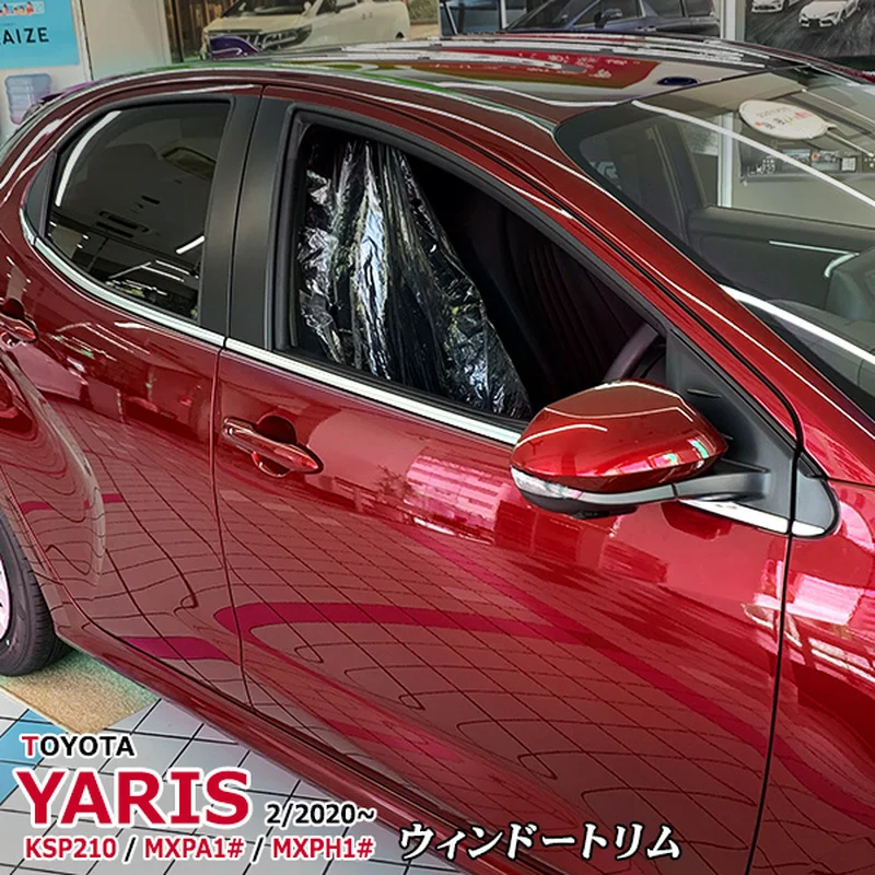 Отделка окна автомобиля TOYOTA YARIS KSP210 / MXPA1 / MXPH1 из нержавеющей стали, 10 шт.