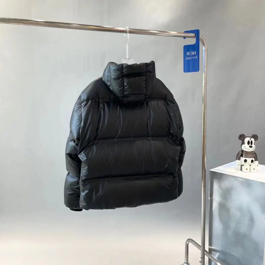 Мужской водонепроницаемый пуховик с капюшоном белый защитой от ветра Толстая