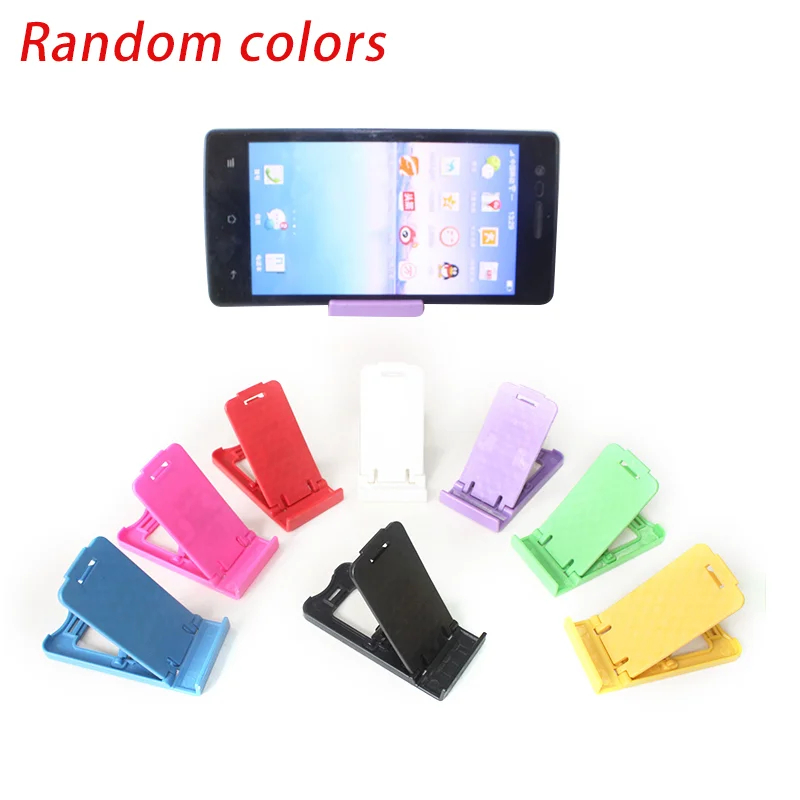 

1Pc Universal Mobile Phone Holder Colorful Adjustable Folding Portable Mini Smart Phone Holder For IPhone Samsung Xiaomi Huawei