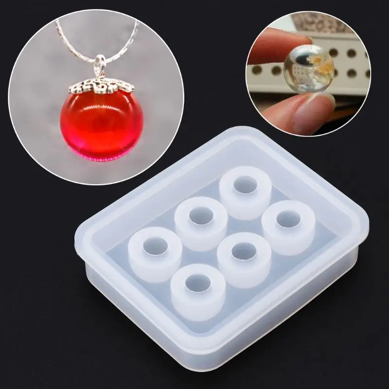 

Silicone Mold 12mm Ball 3D DIY Jewelry Necklace Pendant Making Tools Epoxy Resin Crafts Cake Fondant Decoration Molds Handmade
