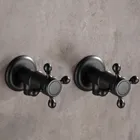 Угловой клапан, медный, черный, ванная комната, заправочные клапаны, туалет, холодная и горячая вода, запорный клапан, на бортике, для кухни, ванной, унитаза, раковина