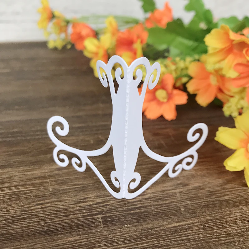 

60*93mm Scrapbooking Easel Metal Cutting Dies Carbon Steel Card Stand Craft Die Cut For Diy Book Photo Album Art Card Making