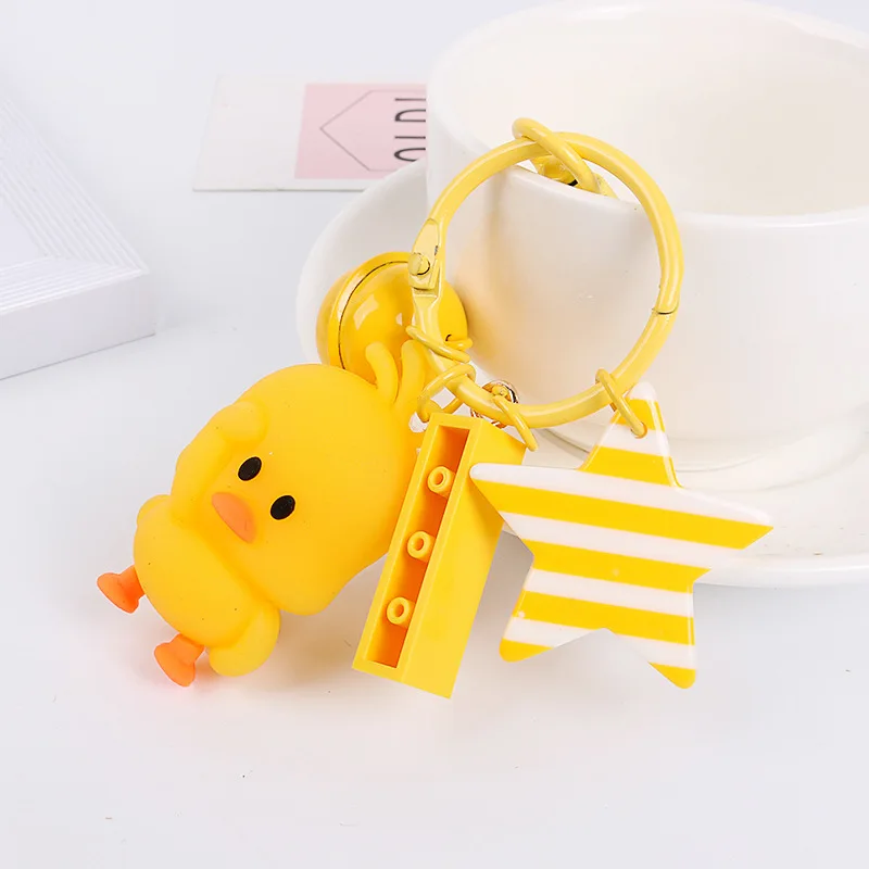 Kpop мультфильм Маленькая желтая утка милый брелок Корейская сумочка кулон