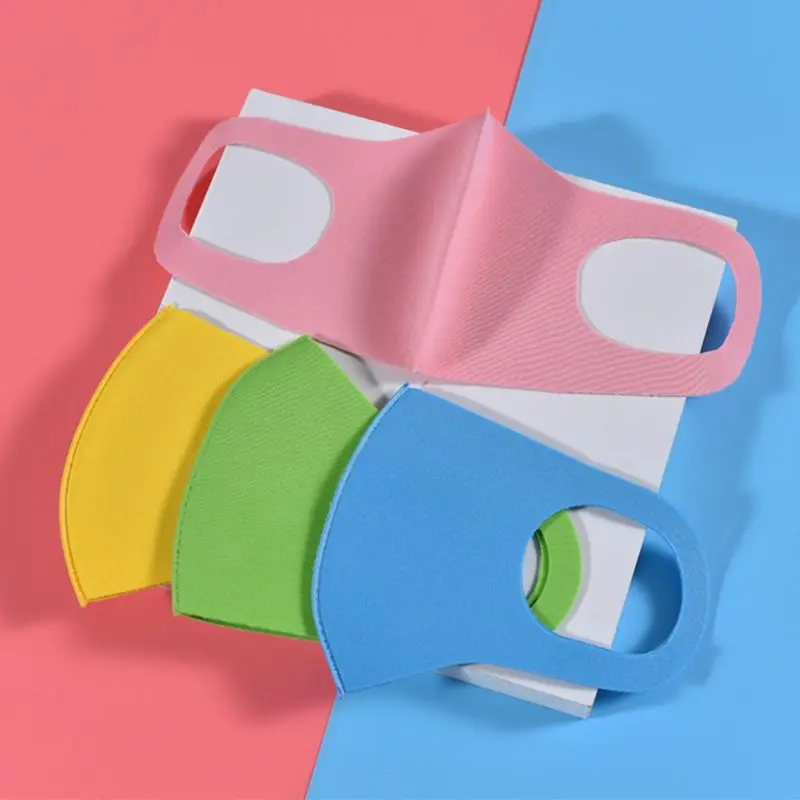 3Pcs Kid Children Space Fiber 3D Mouth Mask Summer Bright Candy Colorful Waterproof Reusable Sun Protection Anti-Dust Face Cover | Красота и