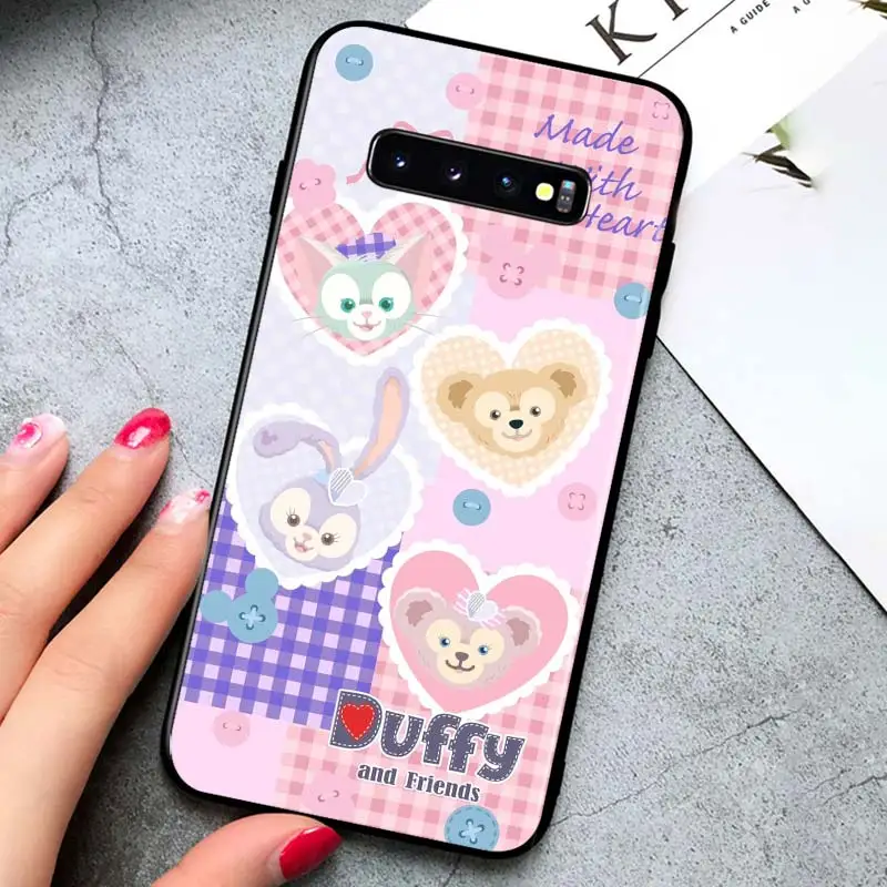 

Stellalou rabbit for Samsung Galaxy S21 Ultra Plus Note 20 10 9 8 S10 S9 S8 S7 S6 Edge Plus Black Phone Case