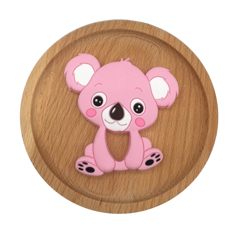 

Wholesale 50pcs/lot BPA Free Cartoon Koala Dinosuar Baby Teethers Food Grade Silicone Beads DIY Necklace Pendant Toy Accessories