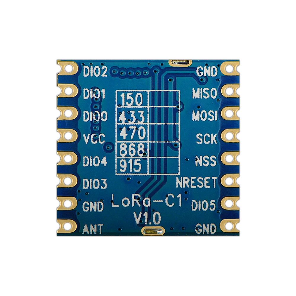 10 шт. LoRa1276 C1 + пружинная антенна 915 МГц LoRa SX1276 модуль 100 мВт 20dBm FCC сертификат МГц/868 4