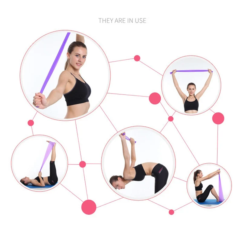 

Hot Sale Yoga Tension Band Fitness Equipment Training Resistance Bands Rubber Fitness Tension Loops for Gym Therapy Yoga Pilates