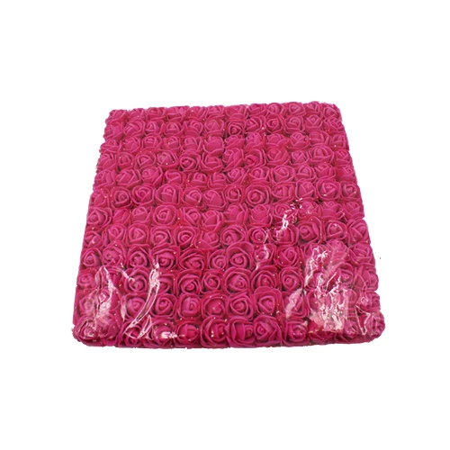 Rose red 12/36/72/144 ПК msj 2 см Искусственный цветок розы пены, украшение из искусственных цветов для семьи Свадебная вечеринка украшения поддельные роза цветы из пены с цветочным рисунком - Цвет: Rose red