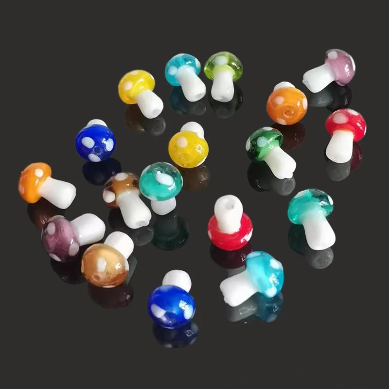10 шт./лот бусины в форме Грибов муранского типа для изготовления сережек ожерелий