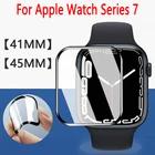 Защита экрана для Apple Watch 45 мм 41 мм 44 мм 42 мм 40 мм 38 мм iwatch 6 SE 5 3 мягкая пленка аксессуары для часов apple watch series 7