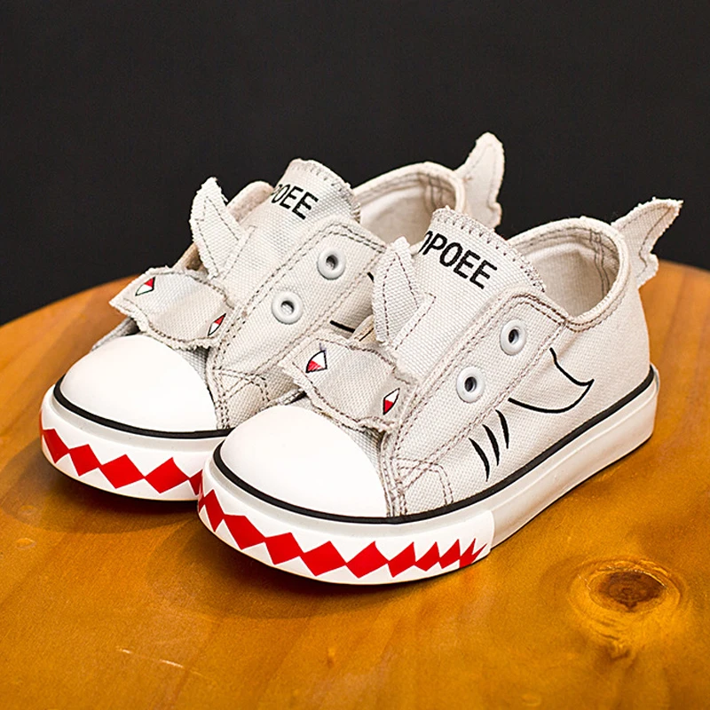 

Children Canvas Shoes Boys Girls Cute Carton Animal Prints Denim Shoes Baby Toddler Shoes Soft Outsole Kids Flats for Boys Girls