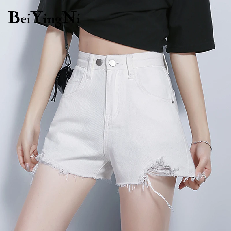 

Beiyingni Womens Summer Shorts Trendy Casual Harajuku Streetwear Jeans Shorts Female Buttons Pockets Chic Korean Shorts Woman OL