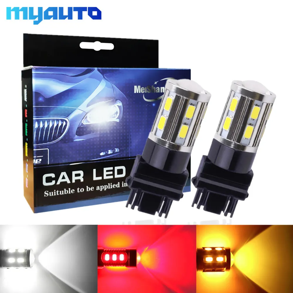 2 шт. T25 светодиодный 3157 3156 3057 3056 p27/7 Вт 12 SMD СВЕТОДИОДНЫЙ Автомобильный задний