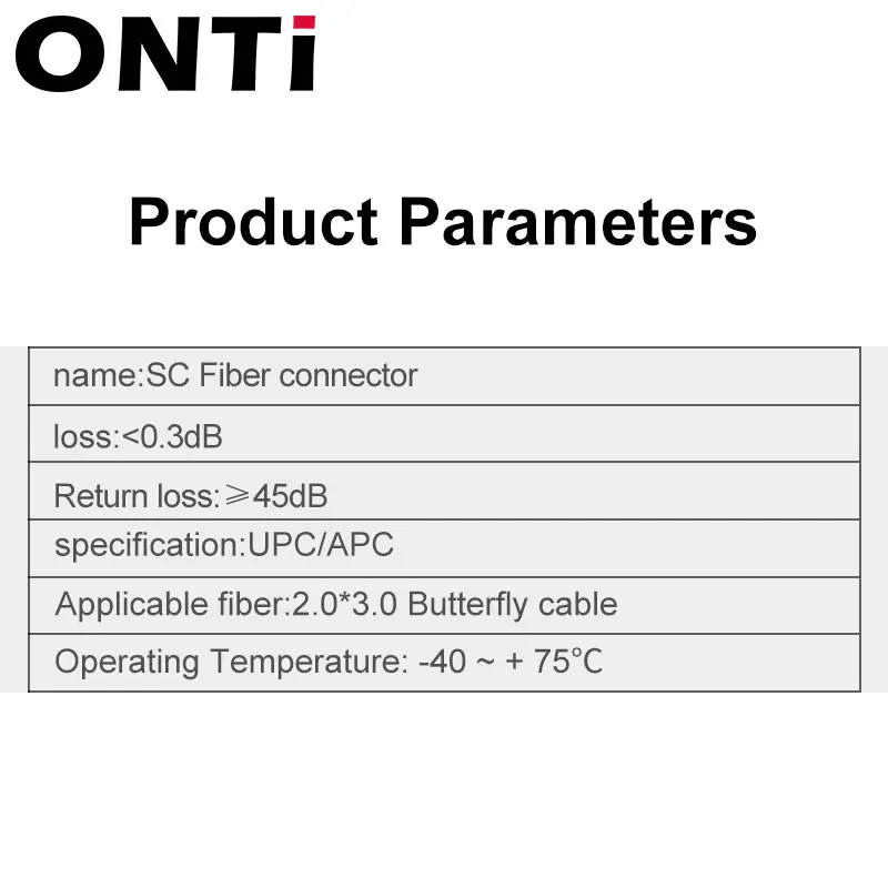 ONTi FTTH встроенный волоконно-оптический Быстрый Соединитель SC APC Одномодовый