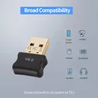 Адаптер Kebidumei Mini USB, совместимый с Bluetooth 5,0, беспроводной передатчик, Bluetooth-приемник, аудио Bluetooth-ключ для ПК, ноутбука