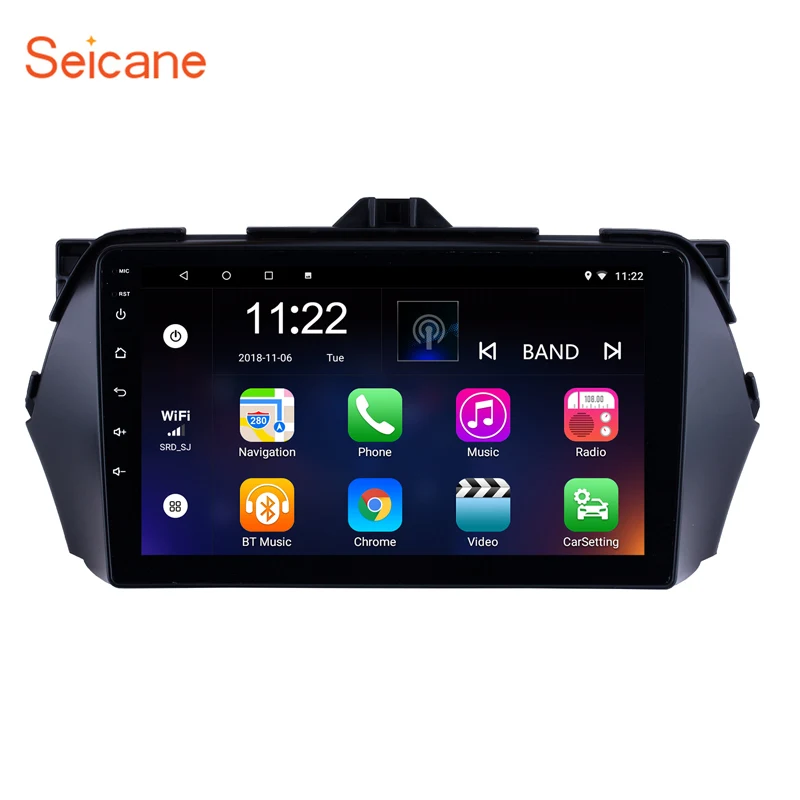 Seicane Android 10 0 ОЗУ 2 ГБ Автомобильный GPS навигатор головное устройство для 2016 Suzuki Alivio