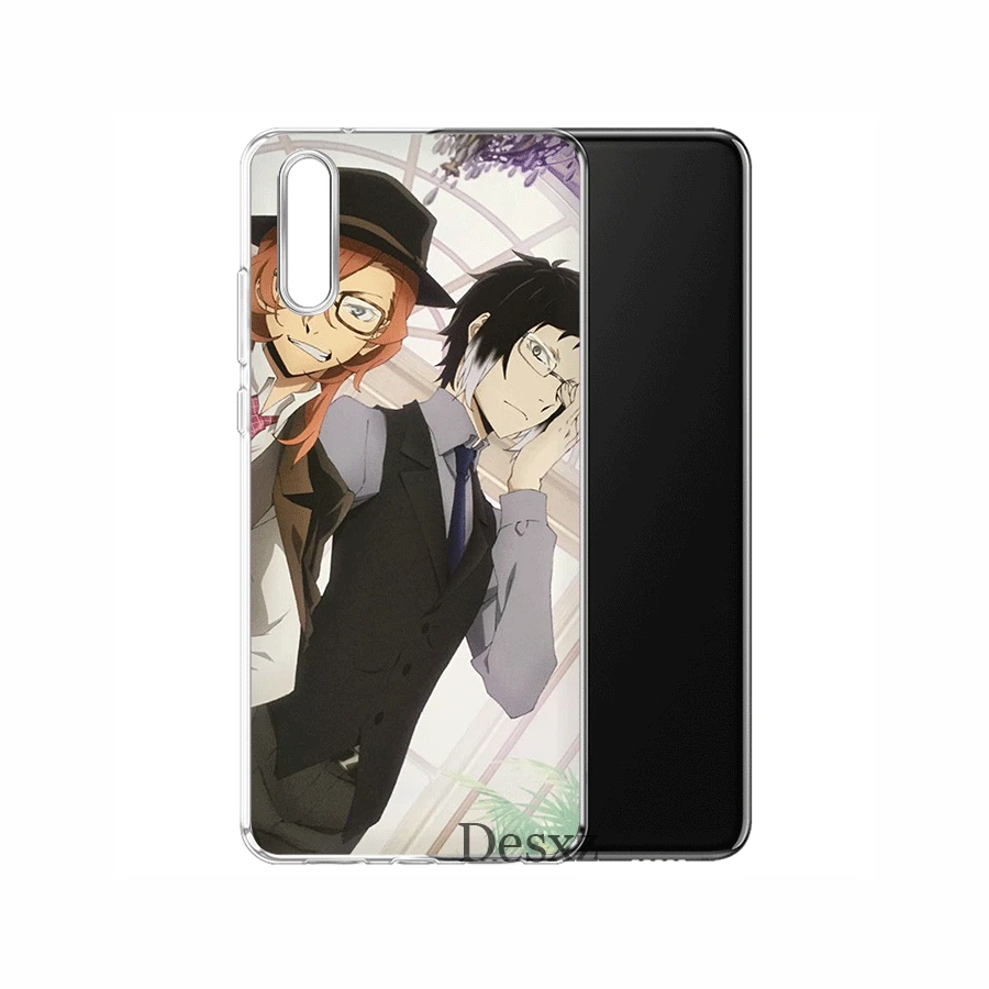 Чехол для мобильного телефона Huawei Honor View 20 Lite Pro 6A 6C 7A 8 8X 9 9X 10 Play Hard Cover Anime Bungou Stray