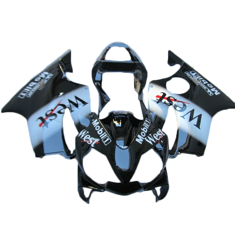 Комплект обтекателей для HONDA CBR 600 F4I 2001 2002 2003 белые черные обтекатели впрыска CBR600