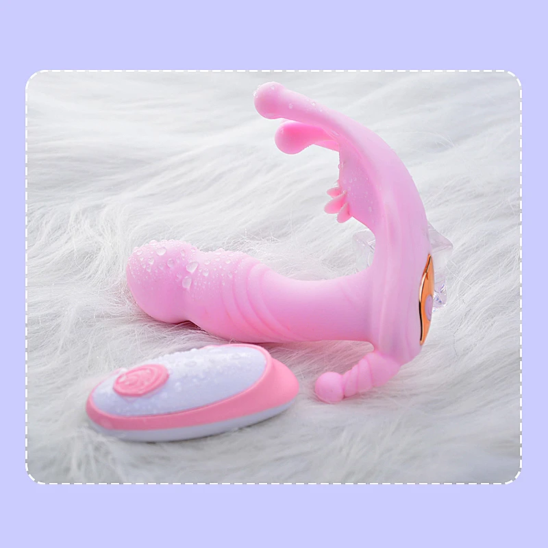 Бабочка фаллоимитатор вибратор носимый G Spot клиторальный стимулятор интимные