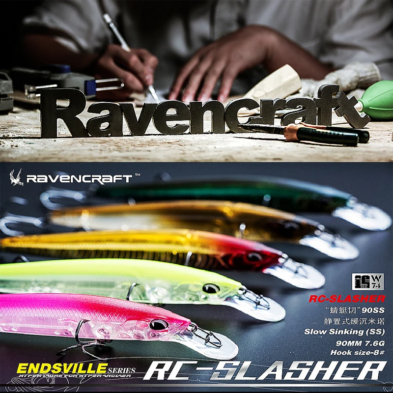 Новинка рыболовная приманка RAVENCRAFT Джеркбейт Тонущая в виде гольяна 90SS жесткая