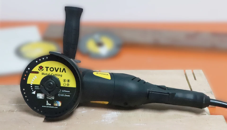 TOVIA BlackCutter 125*22мм Алмазный Диск по Металлу стали и нержавеющей стали для УШМ или Балкарки или угловой шлифовальной машины безопасный дизайн меньше искр тонкий диск толщиной 1.2мм