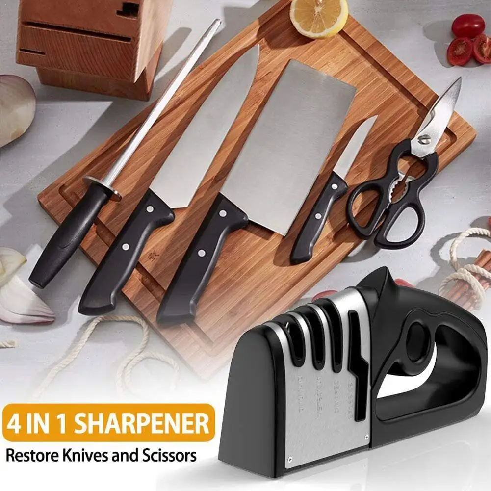 

Knife Sharpener Diamond Knife Sharpener Steel Whetstone Sharpening Stone Grinder Kitchen Accessories Grindstone Knives Tool M5L0