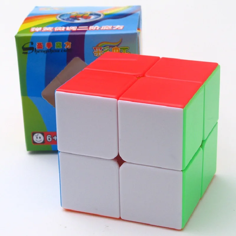 ShengShou Радуга 2x2x2 волшебный куб быстро ультра гладкая скорость головоломки кубики