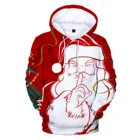 Модные мужские толстовки с забавным рождественским 3D-принтом, свитшот с капюшоном, спортивный праздничный пуловер, повседневный свитшот, топы