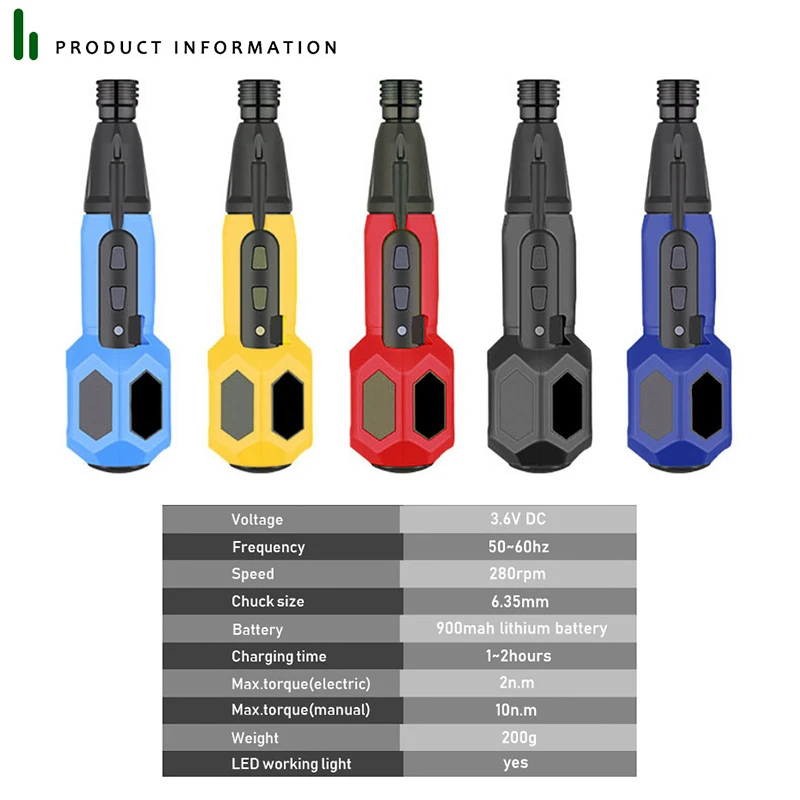 Умная электрическая отвертка аккумуляторная с зарядкой от USB и светильник кой |