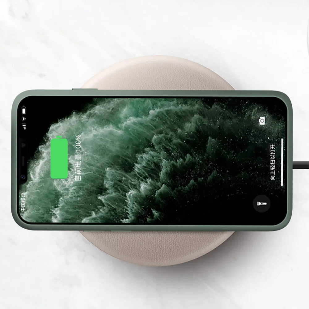 Жидкий силиконовый чехол для iPhone 11 Pro Max высококачественный Официальный