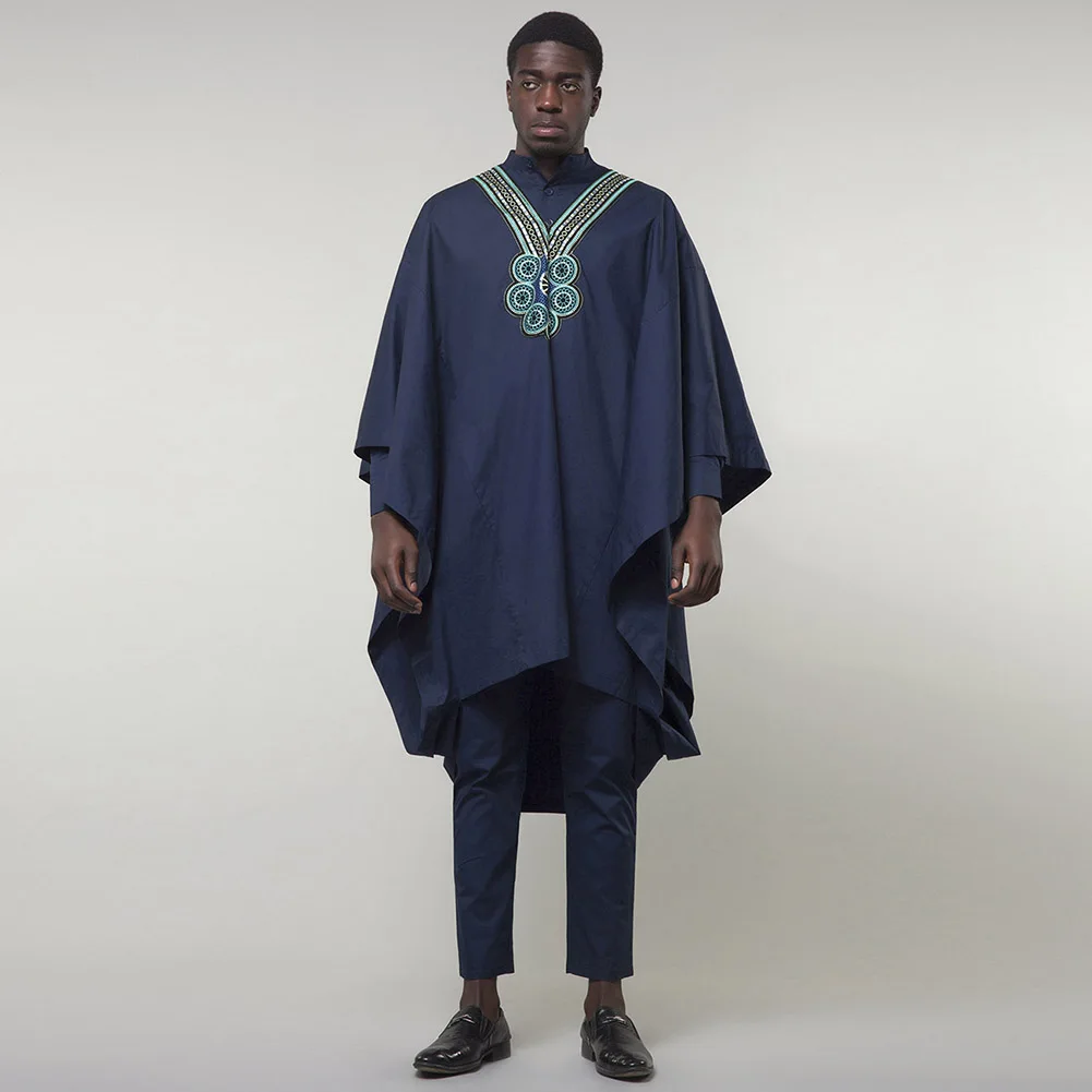 Fadzeco Agbada африканские костюмы для мужчин Дашики Бизнес 3 шт. набор бубоу наряд Африка одежда вышивка формальный наряд размера плюс