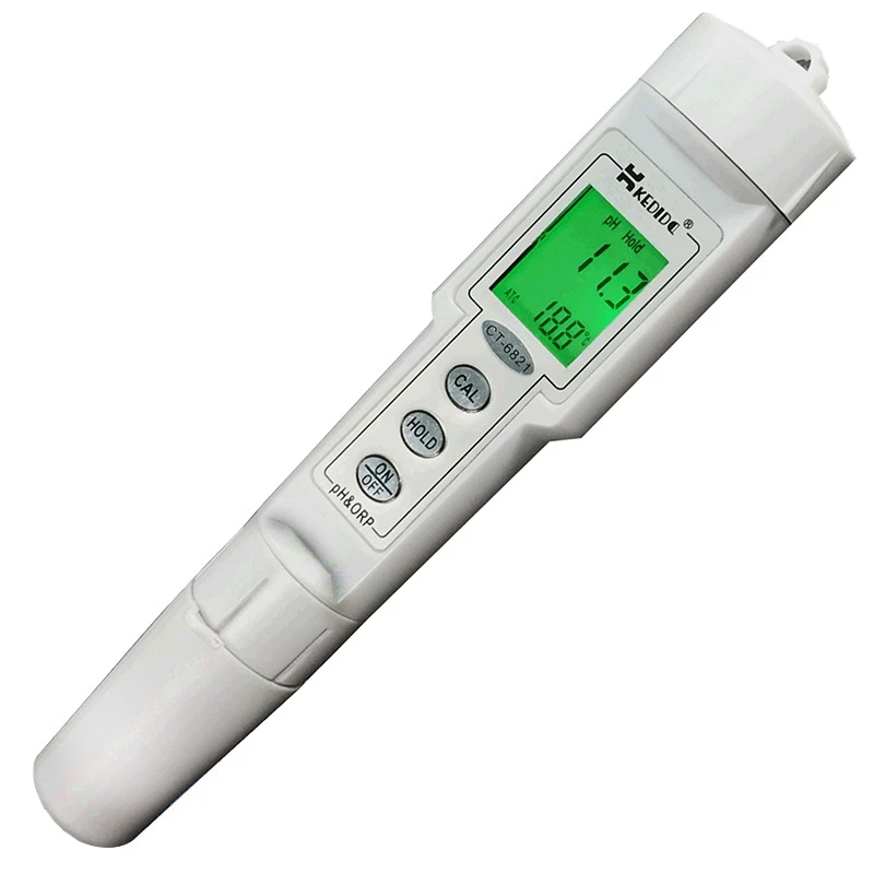 Портативный цифровой ЖК-измеритель температуры PH ORP водонепроницаемый 0,0-14,0 pH тестер 500mV окисление-уменьшение потенциалов контроль качества воды