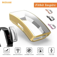 tpu watch case replacement smart band protective cover shell for fitbit inspire smartwatch screen protector watch accessories
