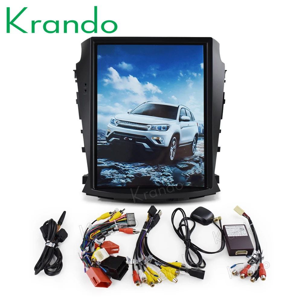 Автомагнитола Krando с GPS навигацией и вертикальным экраном 9 0 дюйма Android 10 4 для