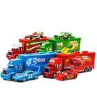 Игрушки Disney Pixar Тачки 2 3 игрушки Молния Маккуин Джексон шторм Мак дядя грузовик литая модель автомобиля 1:55 подарок для детей