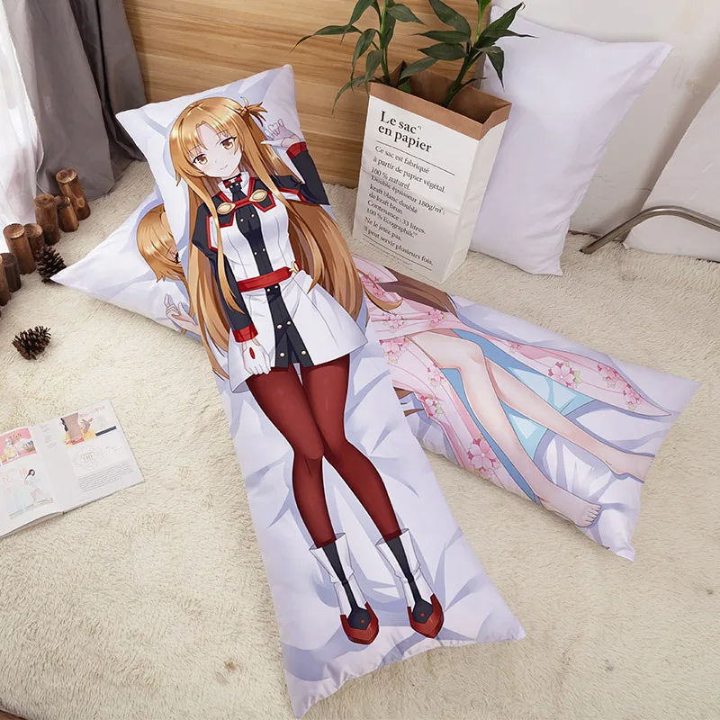 Меч искусство онлайн asuna Dakimakura наволочка двухсторонняя печать обнимающая