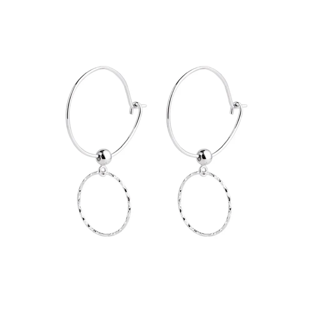 

ZEMIOR 925 Sterling Silver Earring For Women Fine Jewelry High Quality Annulus Light Luxury Madam Earrings New Star Products